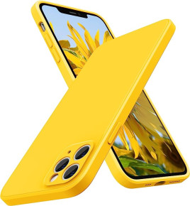 Луксозен силиконов гръб ТПУ ултра тънък МАТ PREMIUM CASE за Apple iPhone 11 Pro 5.8 жълт 